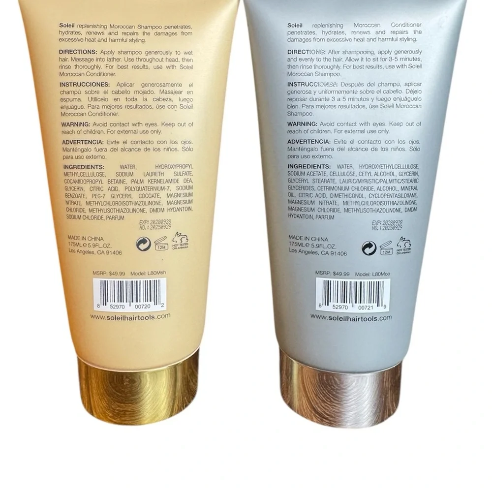 Soleil HydroLine Moroccan Shampoo and Conditioner set